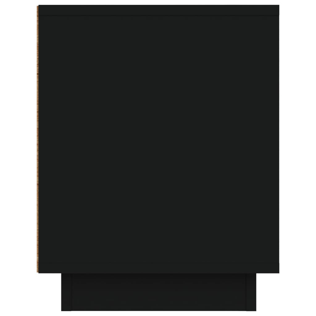 Έπιπλο Τηλεόρασης Μαύρο 80 x 35 x 45 εκ. από Επεξεργασμένο Ξύλο