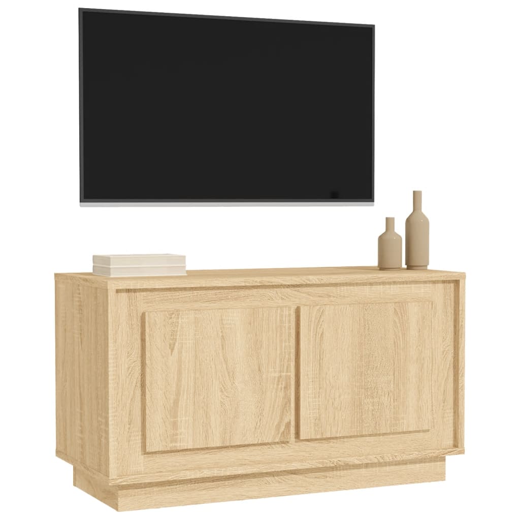Έπιπλο Τηλεόρασης Sonoma Δρυς 80x35x45 εκ. Επεξ. Ξύλο - Pakobazaar