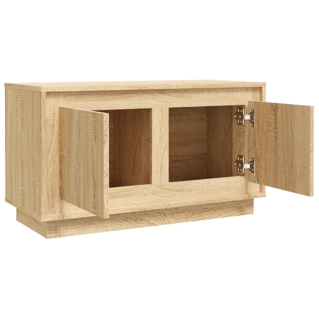 Έπιπλο Τηλεόρασης Sonoma Δρυς 80x35x45 εκ. Επεξ. Ξύλο - Pakobazaar