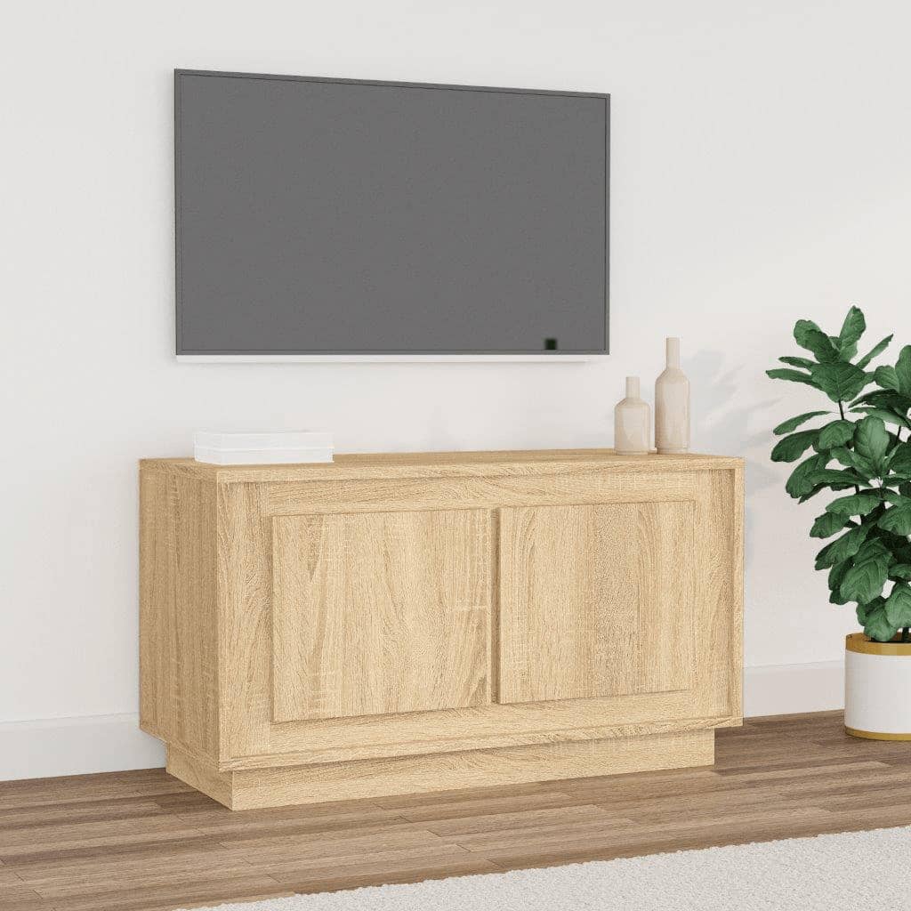 Έπιπλο Τηλεόρασης Sonoma Δρυς 80x35x45 εκ. Επεξ. Ξύλο - Pakobazaar