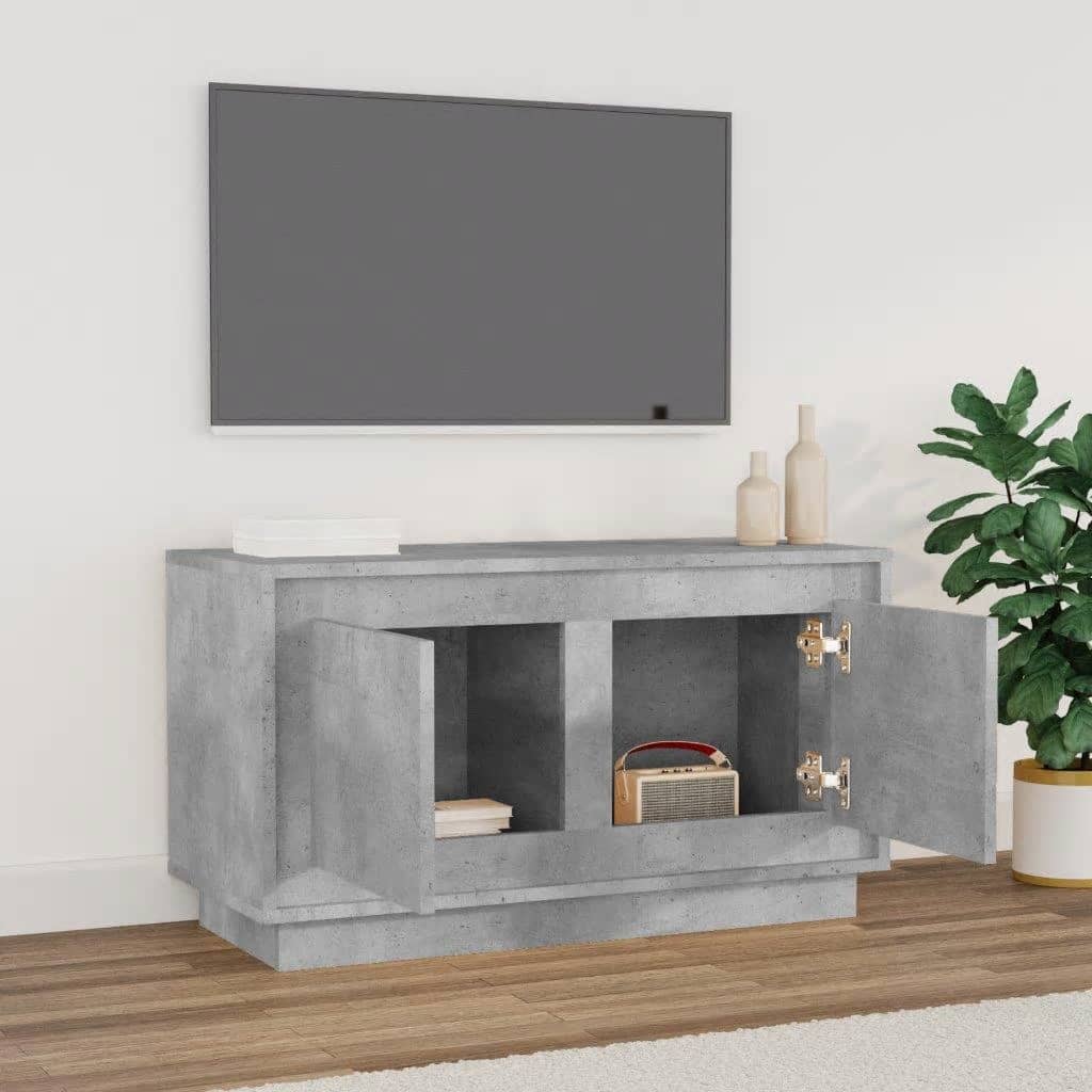 Έπιπλο Τηλεόρασης Γκρι Σκυρ. 80x35x45 εκ. Επεξ. Ξύλο