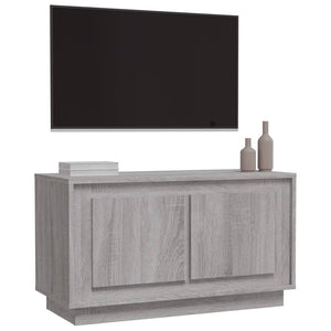Έπιπλο Τηλεόρασης Γκρι Sonoma 80x35x45 εκ. από Επεξεργ. Ξύλο