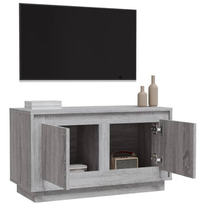 Έπιπλο Τηλεόρασης Γκρι Sonoma 80x35x45 εκ. από Επεξεργ. Ξύλο