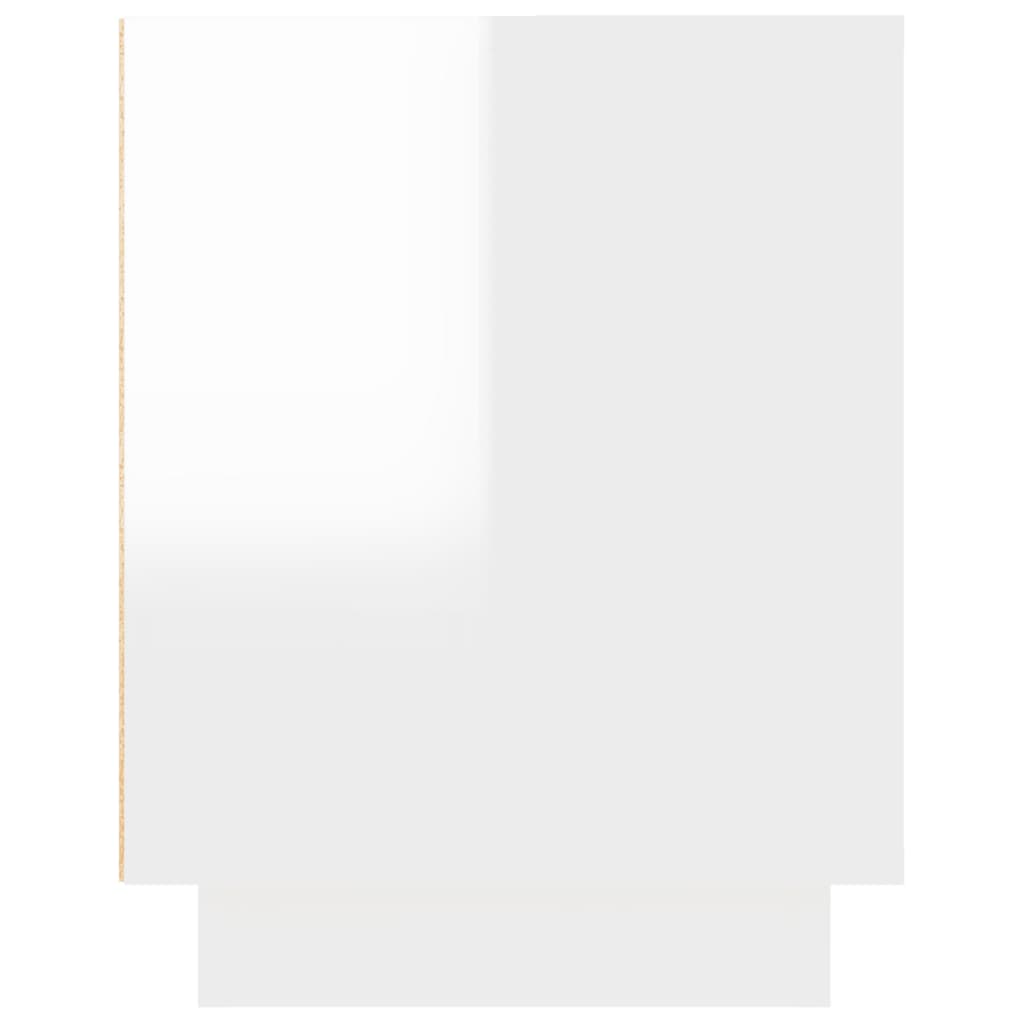 Έπιπλο Τηλεόρασης Γυαλ. Λευκό 102x35x45 εκ. Επεξεργασμένο Ξύλο