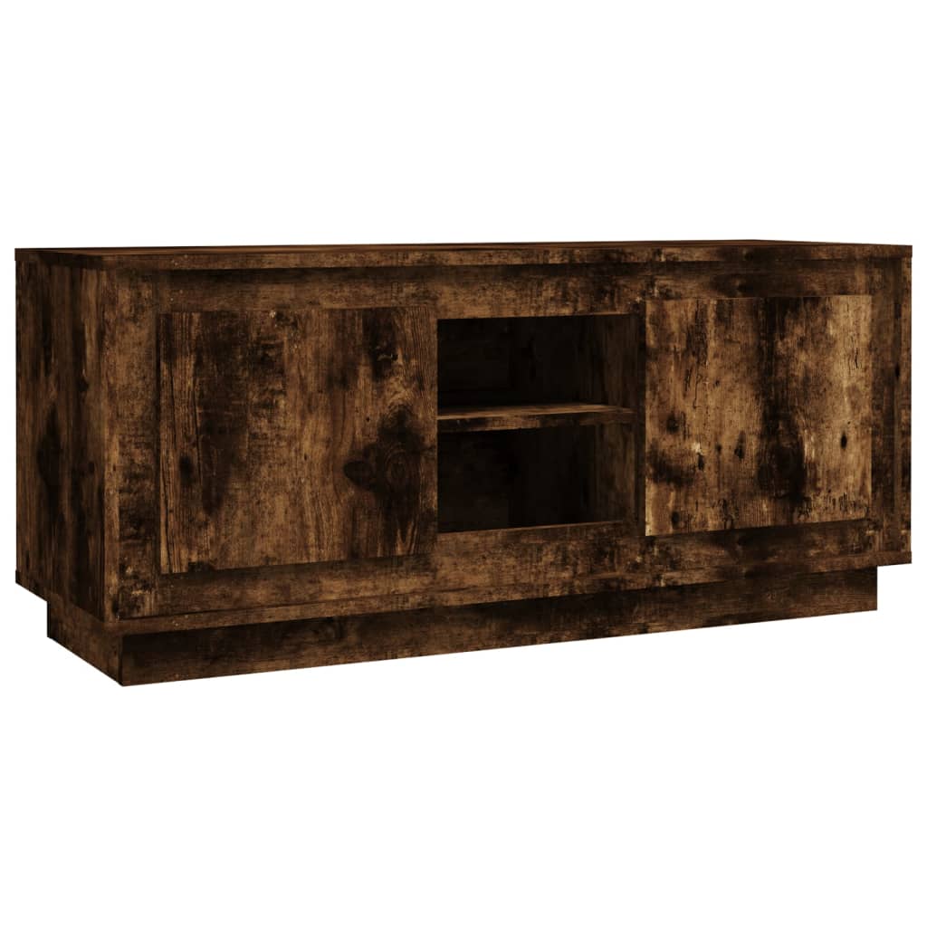 Έπιπλο Τηλεόρασης Καπνιστή Δρυς 102x35x45 εκ. Επεξ. Ξύλο