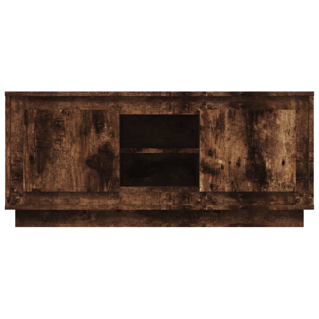 Έπιπλο Τηλεόρασης Καπνιστή Δρυς 102x35x45 εκ. Επεξ. Ξύλο