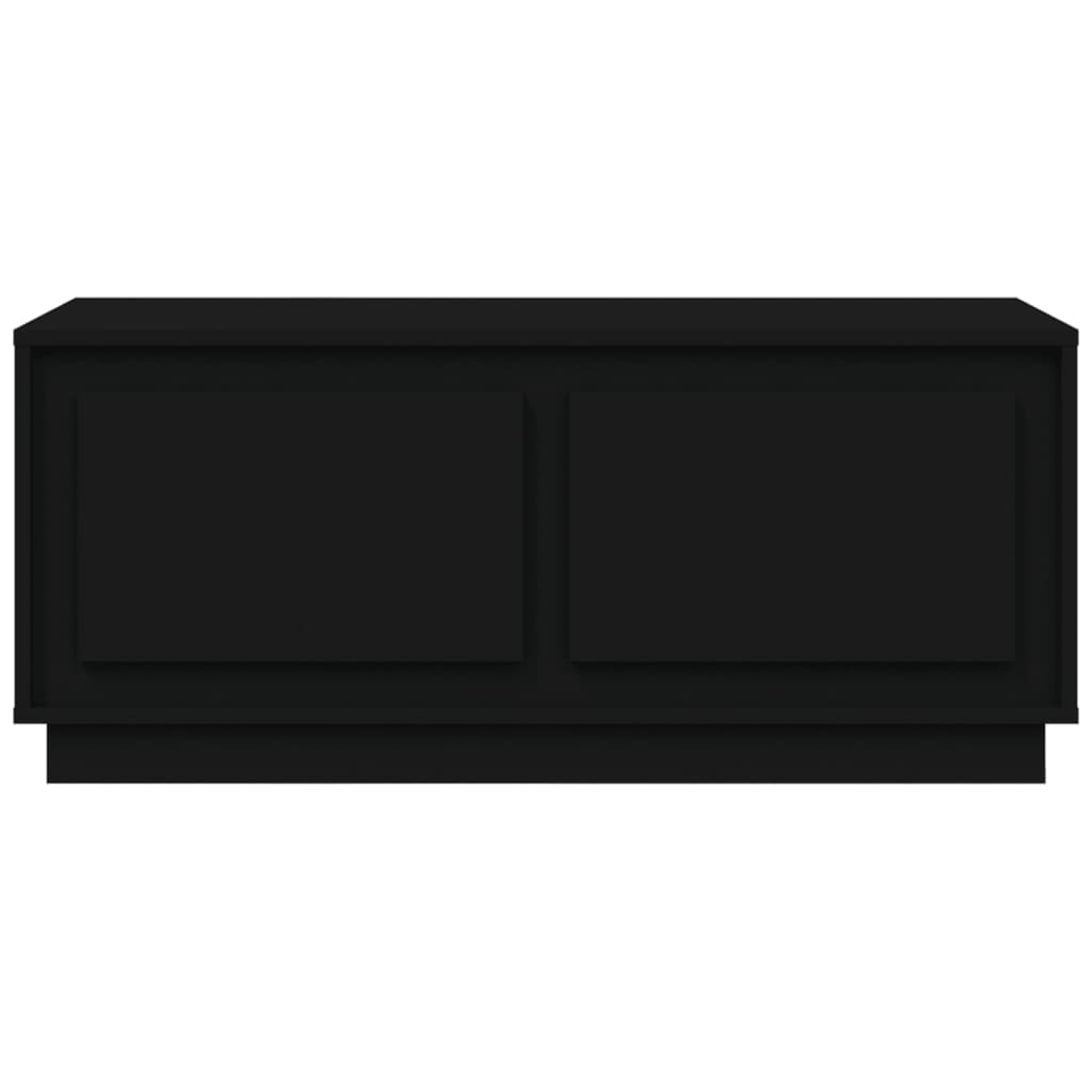 Τραπεζάκι Σαλονιού Μαύρο 102x50x44 εκ. από Επεξεργασμένο Ξύλο - Pakobazaar