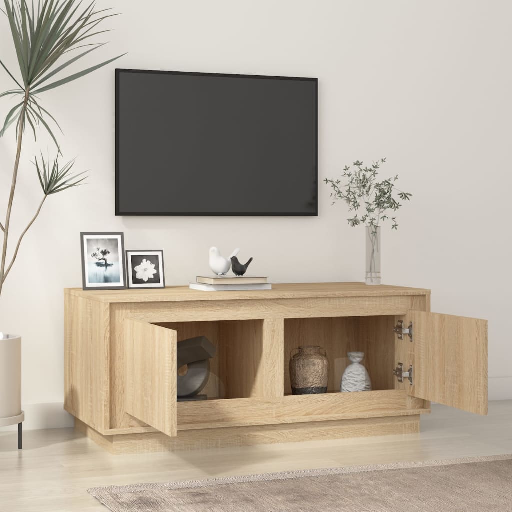 Τραπεζάκι Σαλονιού Sonoma Δρυς 102x50x44 εκ. Επεξεργασμένο Ξύλο - Pakobazaar