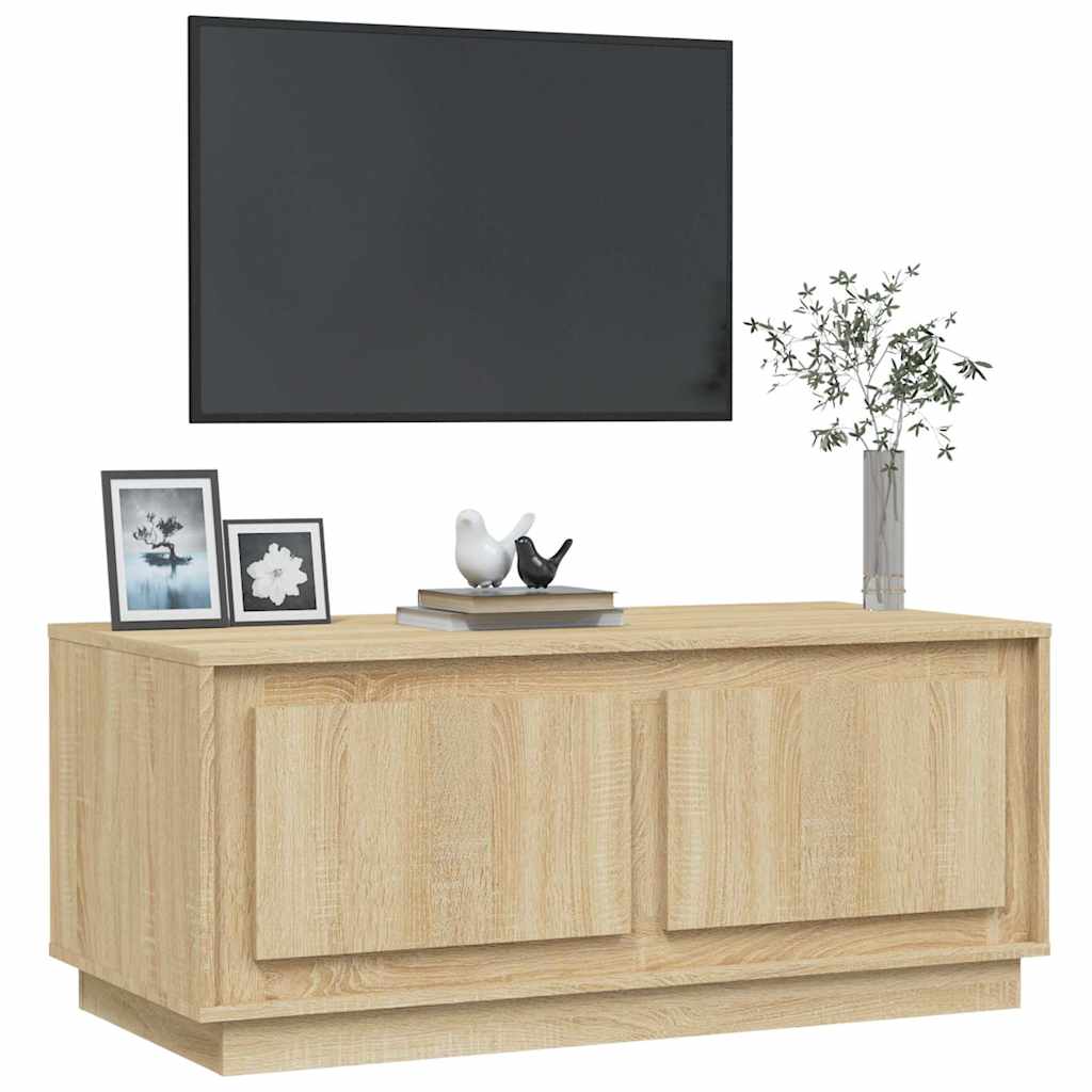 Τραπεζάκι Σαλονιού Sonoma Δρυς 102x50x44 εκ. Επεξεργασμένο Ξύλο - Pakobazaar