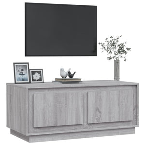 Τραπεζάκι Σαλονιού Γκρι Sonoma 102x50x44 εκ. Επεξεργασμένο Ξύλο
