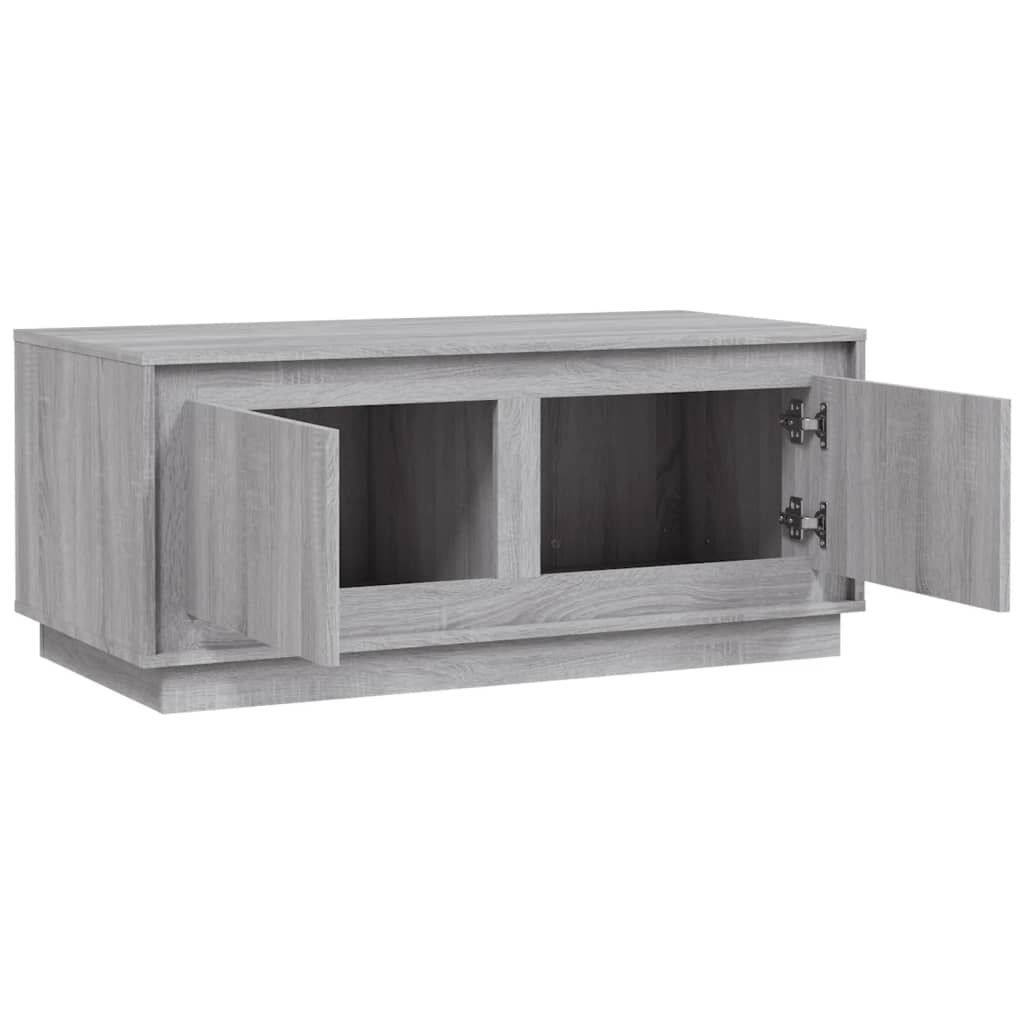 Τραπεζάκι Σαλονιού Γκρι Sonoma 102x50x44 εκ. Επεξεργασμένο Ξύλο