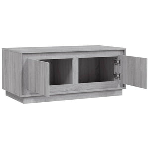 Τραπεζάκι Σαλονιού Γκρι Sonoma 102x50x44 εκ. Επεξεργασμένο Ξύλο