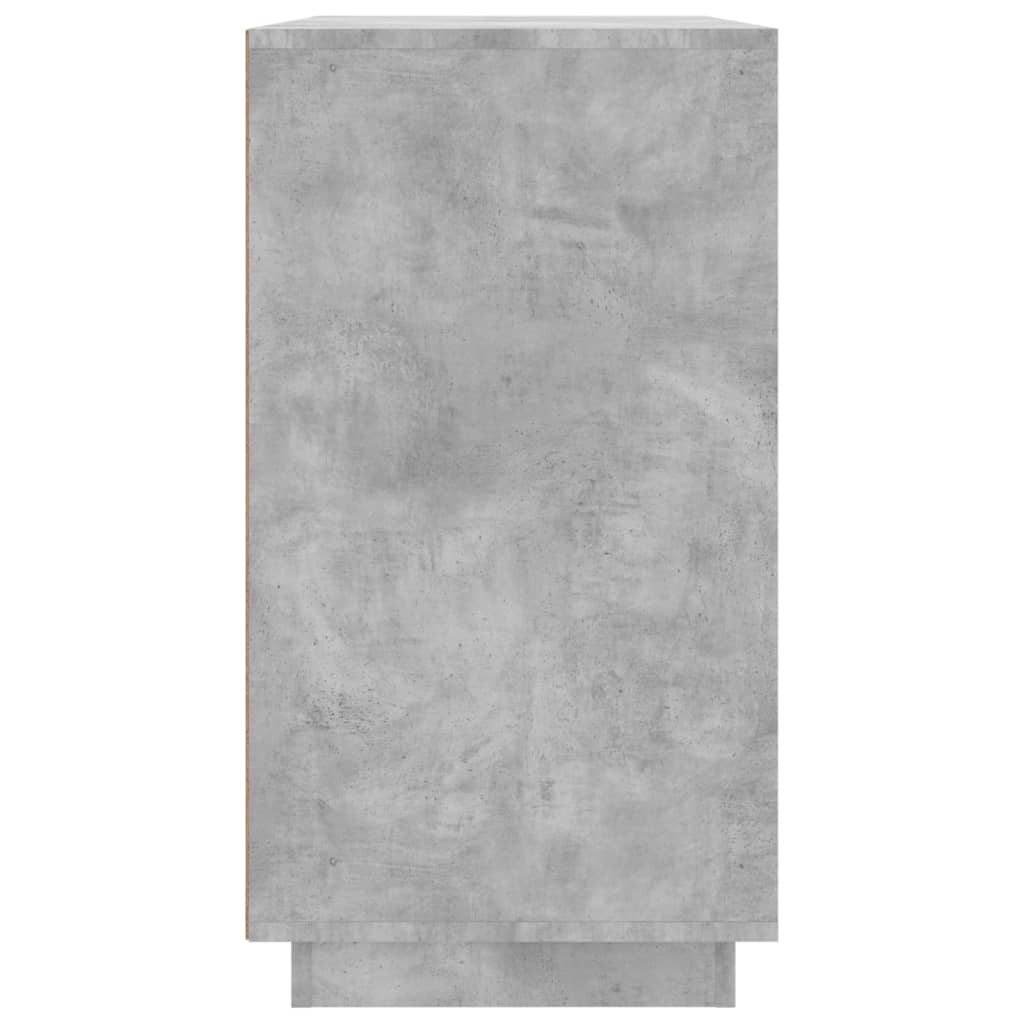 Ντουλάπι Γκρι Σκυροδέματος 80x34x75 εκ. Επεξεργασμένο Ξύλο