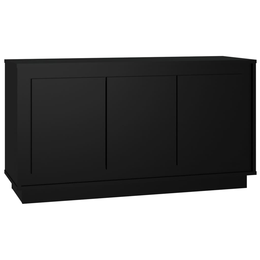 Ντουλάπι Μαύρο 102x35x55 εκ. από Επεξεργασμένο Ξύλο