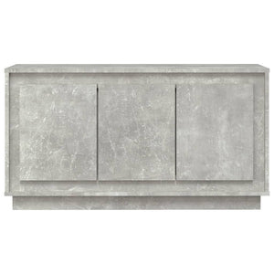 Ντουλάπι Γκρι Σκυροδέματος 102x35x55 εκ. Επεξεργασμένο Ξύλο - Pakobazaar