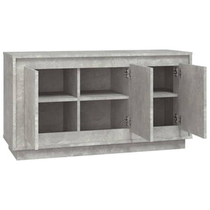 Ντουλάπι Γκρι Σκυροδέματος 102x35x55 εκ. Επεξεργασμένο Ξύλο - Pakobazaar