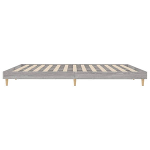 Πλαίσιο Κρεβατιού Γκρι Sonoma 200x200 εκ. Επεξεργασμένο Ξύλο