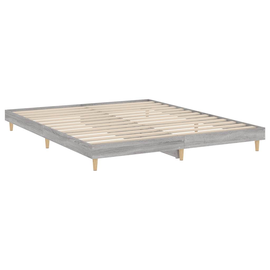 Πλαίσιο Κρεβατιού Γκρι Sonoma 120x200 εκ. Επεξεργασμένο Ξύλο