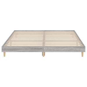 Πλαίσιο Κρεβατιού Γκρι Sonoma 120x200 εκ. Επεξεργασμένο Ξύλο