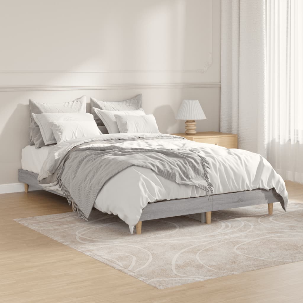 Πλαίσιο Κρεβατιού Γκρι Sonoma 120 x 190 εκ. Επεξεργασμένο Ξύλο