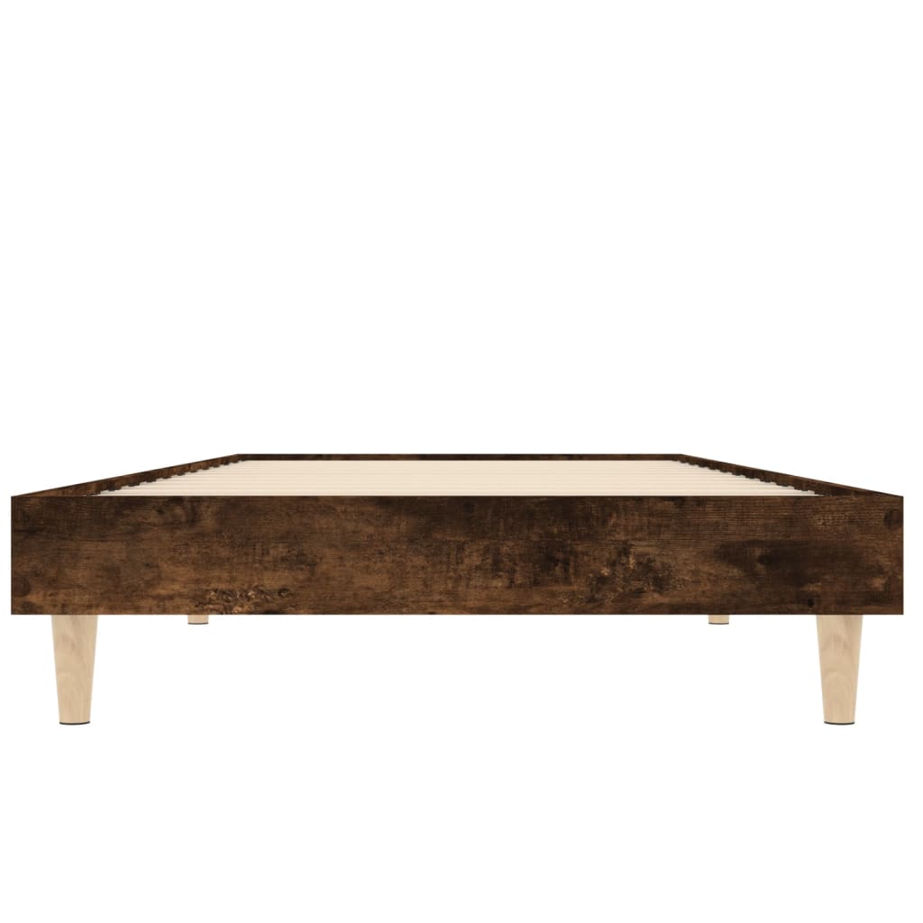 Πλαίσιο Κρεβατιού Χωρ. Στρώμα Καπνιστή Δρυς 75x190εκ Επεξ. Ξύλο