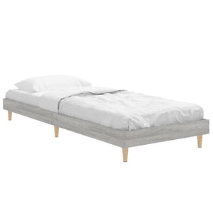 Πλαίσιο Κρεβατιού Γκρι Sonoma 75x190 εκ. Επεξεργασμένο Ξύλο