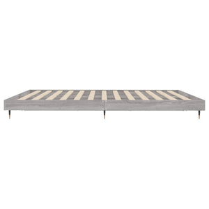 Πλαίσιο Κρεβατιού Γκρι Sonoma 150x200 εκ. Επεξεργασμένο Ξύλο - Pakobazaar