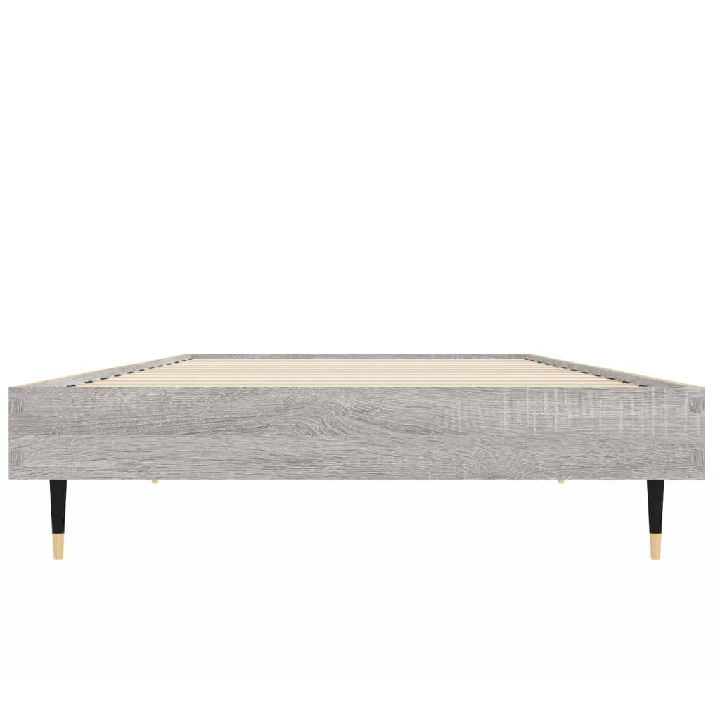 Πλαίσιο Κρεβατιού Γκρι Sonoma 75x190 εκ. Επεξεργασμένο Ξύλο