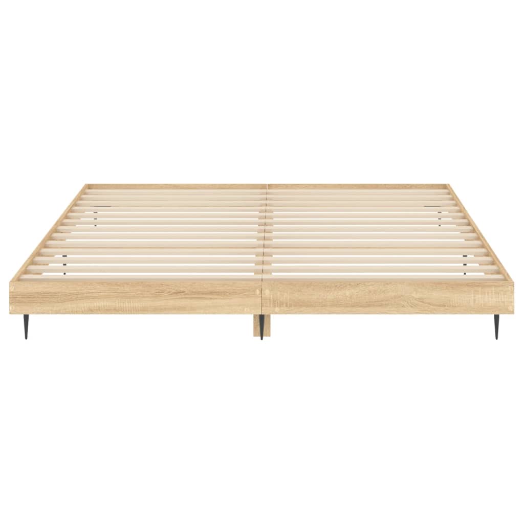 Πλαίσιο Κρεβατιού Χωρ. Στρώμα Sonoma Δρυς 150x200εκ. Επ. Ξύλο - Pakobazaar
