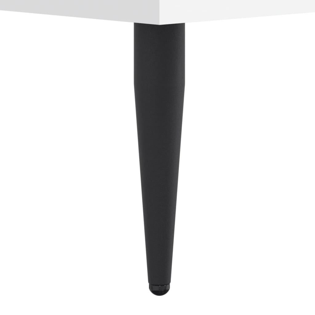 Πλαίσιο Κρεβατιού Λευκό 140 x 190 εκ. Επεξεργασμένο Ξύλο