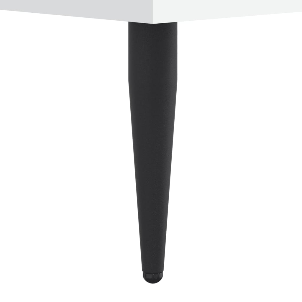 Πλαίσιο Κρεβατιού Λευκό 135x190 εκ. από Επεξεργασμένο Ξύλο