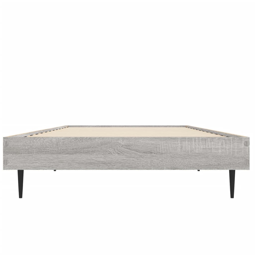 Πλαίσιο Κρεβατιού Γκρι Sonoma 75x190 εκ. Επεξεργασμένο Ξύλο