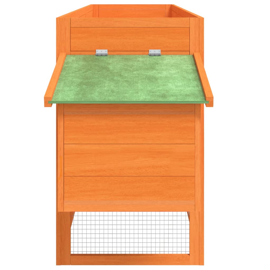 Κοτέτσι Καφέ 204 x 50 x 84 εκ. από Μασίφ Ξύλο Πεύκου - PAKOBAZAAR