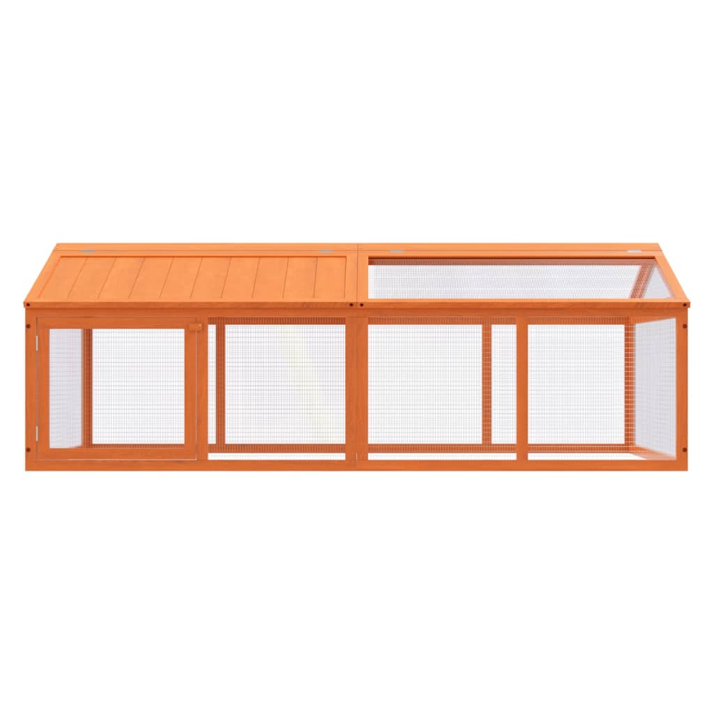 Κουτί Περίφραξης Καφέ 200x112,5x74 εκ. από Μασίφ Ξύλο Πεύκου - PAKOBAZAAR