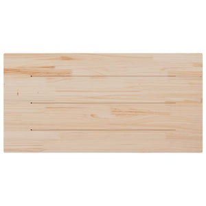 Επιφάνεια Τραπεζιού Ορθογ. Λευκή 110x55x2,5 εκ. από Μασίφ Πεύκο
