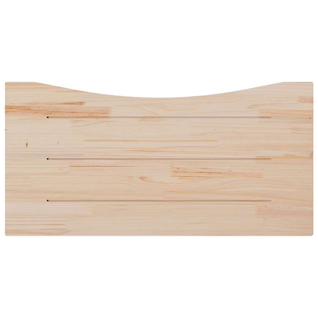 Επιφάνεια Γραφείου Λευκή 110x60x2,5 εκ. από Μασίφ Ξύλο Πεύκου