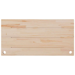 Επιφάνεια Γραφείου Λευκή 110x60x2,5 εκ. από Μασίφ Ξύλο Πεύκου - Pakobazaar