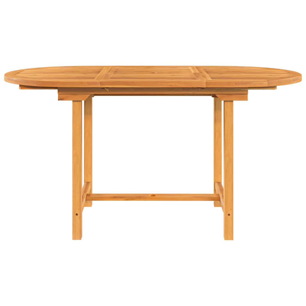 Τραπέζι Κήπου Επεκτεινόμενο 110-160x80x75 εκ. Μασίφ Ξύλο Teak