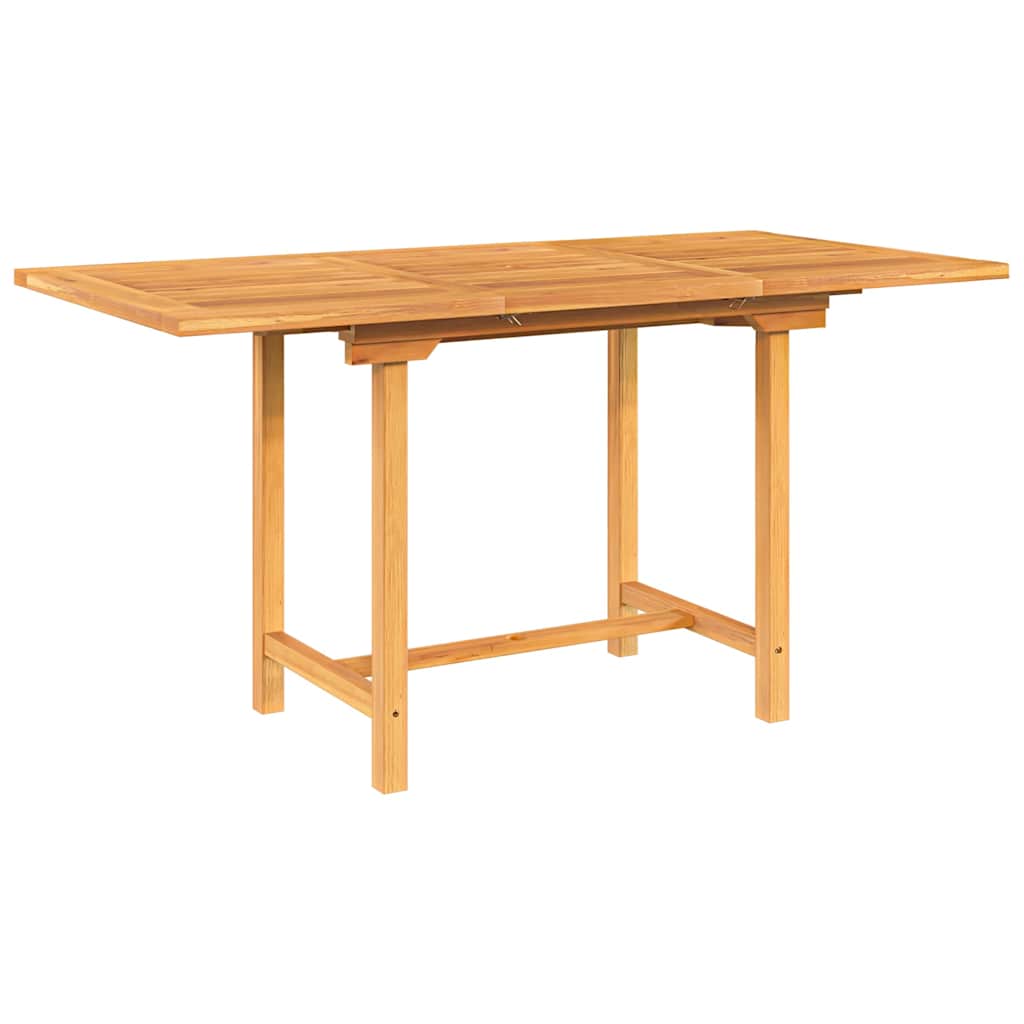 Τραπέζι Κήπου Επεκτεινόμενο 110-160x80x75 εκ. Μασίφ Ξύλο Teak - Pakobazaar
