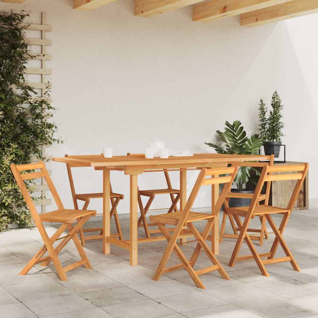 Τραπέζι Κήπου Επεκτεινόμενο 110-160x80x75 εκ. Μασίφ Ξύλο Teak - Pakobazaar