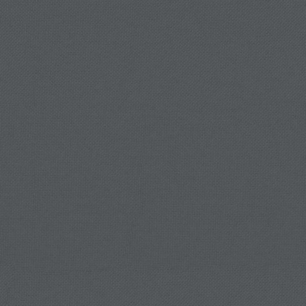 Καναπές Μεσαίος με Μαξιλάρια Μαύρος από Μασίφ Ξύλο Πεύκου - Pakobazaar