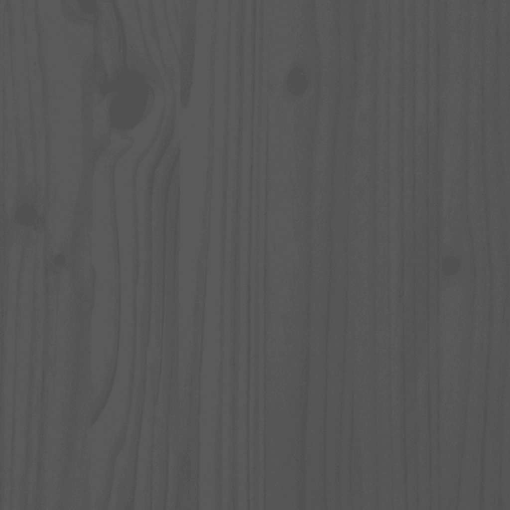 Υποπόδιο Κήπου Γκρι από Μασίφ Ξύλο Πεύκου με Μαξιλάρι - Pakobazaar