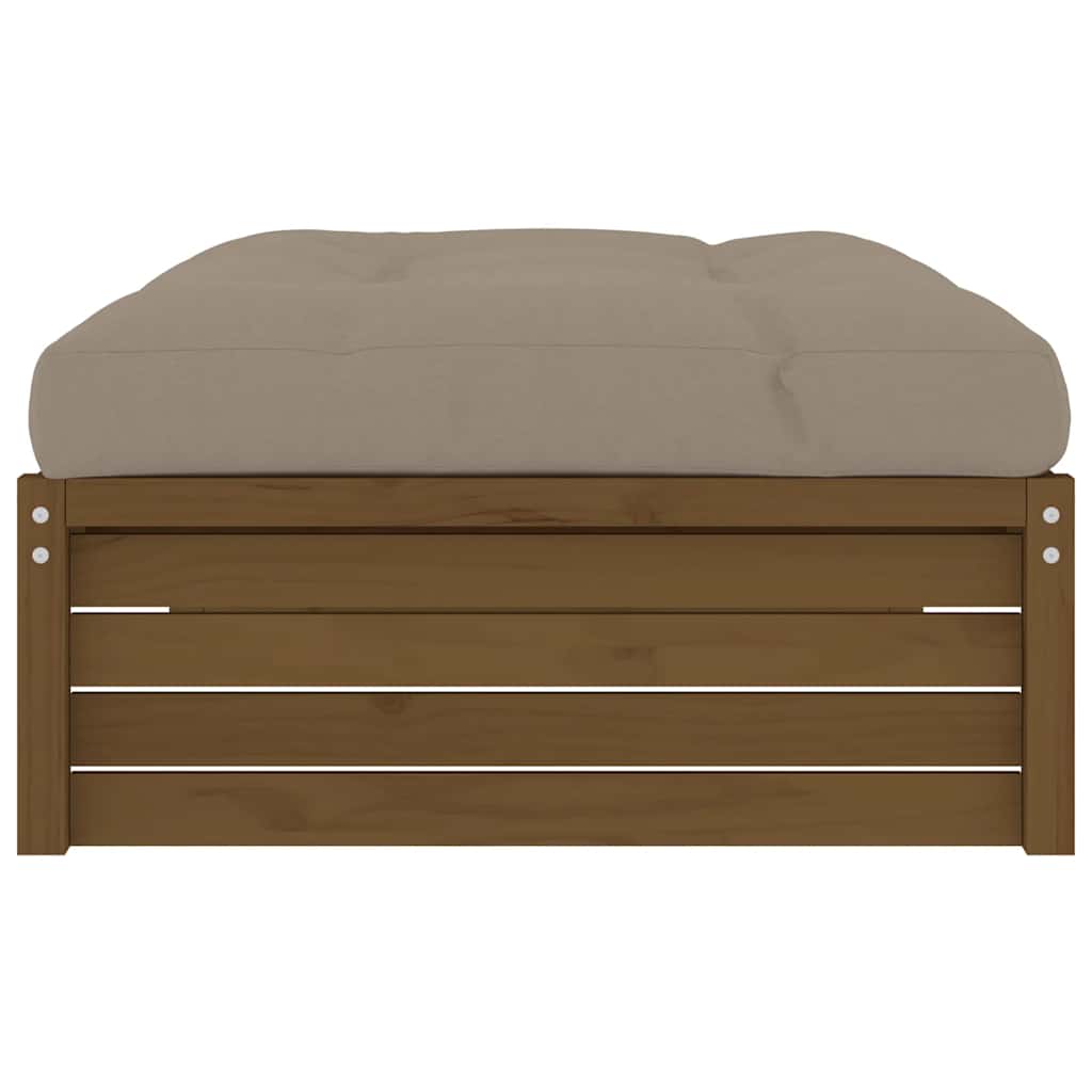 Υποπόδιο Κήπου Μελί 120 x 80 εκ. από Μασίφ Ξύλο Πεύκου - Pakobazaar