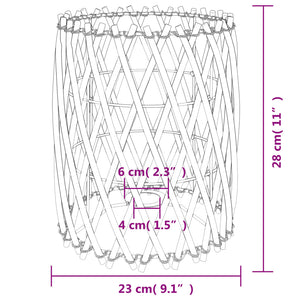 Καπέλο Φωτιστικού Ø23x28 εκ. από Wicker