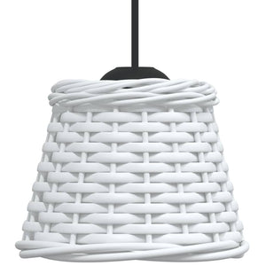 Καπέλο Φωτιστικού Οροφής Λευκό Ø15x12 εκ. από Wicker