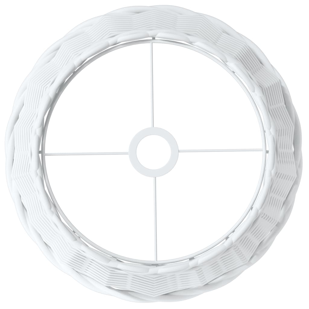 Καπέλο Φωτιστικού Οροφής Λευκό Ø 38 x 23 εκ. Ψάθινο