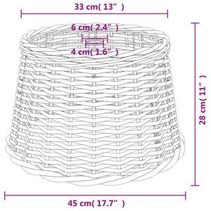Καπέλο Φωτιστικού Οροφής Λευκό Ø45x28 εκ. από Wicker