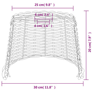 Καπέλο Φωτιστικού Οροφής Καφέ Ø30x20 εκ. από Wicker