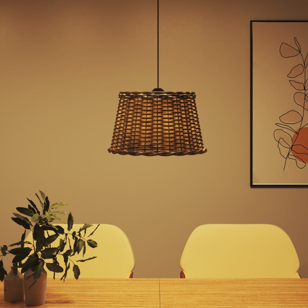 Καπέλο Φωτιστικού Οροφής Καφέ Ø45x28 εκ. από Wicker