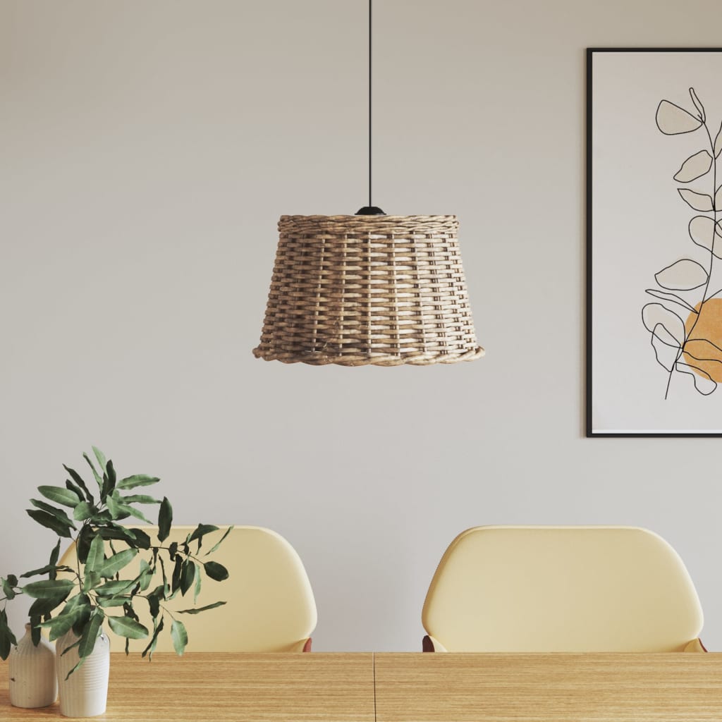 Καπέλο Φωτιστικού Οροφής Καφέ Ø45x28 εκ. από Wicker